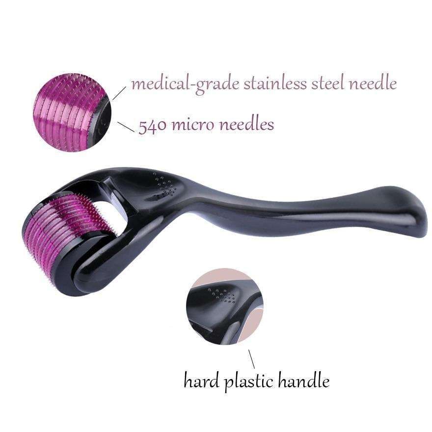 Skin Roller Microneedling Derma Roller for Skin Stimulation, Black — image 4