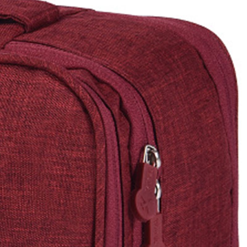 Travel Underwear Organizer Positive Ion Oxford Fabric Large Capacity Travel Bra Organizer for Underwear Women Travel Wine Red โ image 4