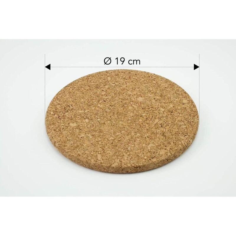 3 pcs Set Cork Trivets - 19 Cm Diameter — image 2