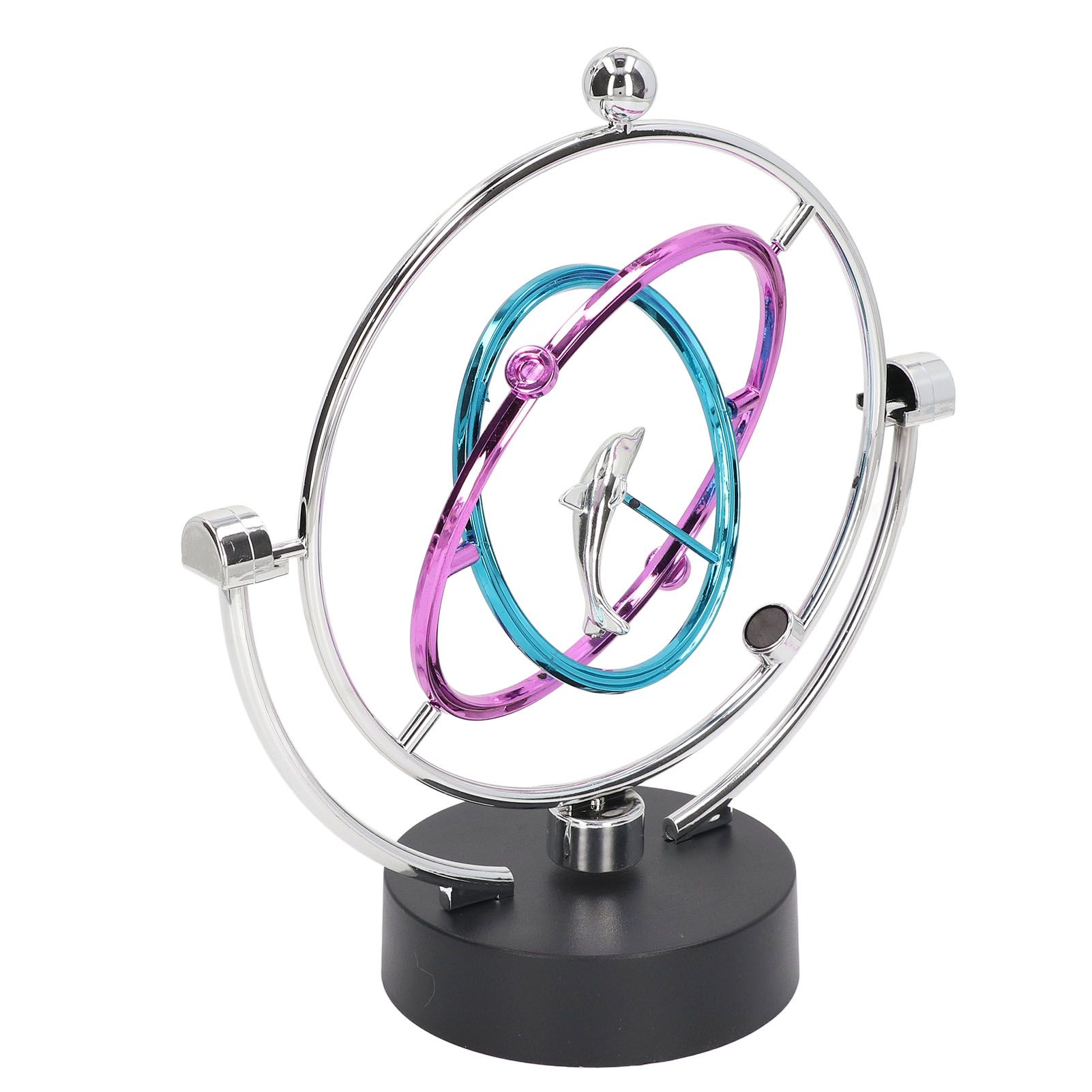 Perpetual Motion Toy Innovative Large Circle Dolphin Perpetual Swing Toy for Home Office โ image 4