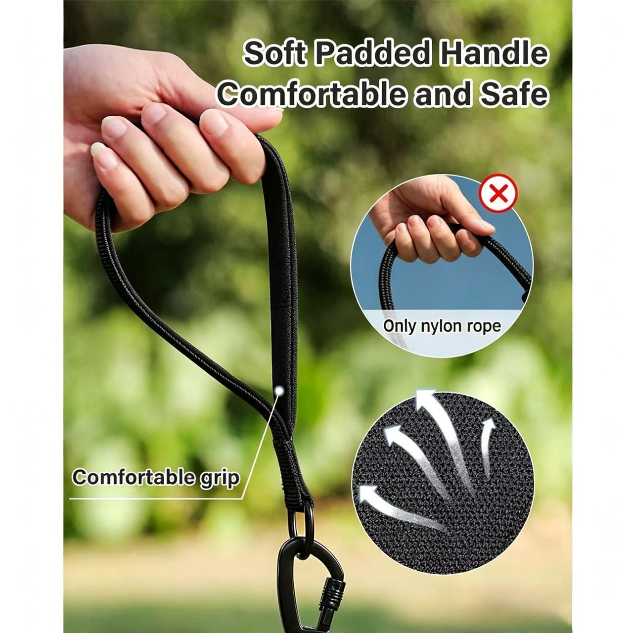 Large Dog Leash Sky Blue 01 — image 3