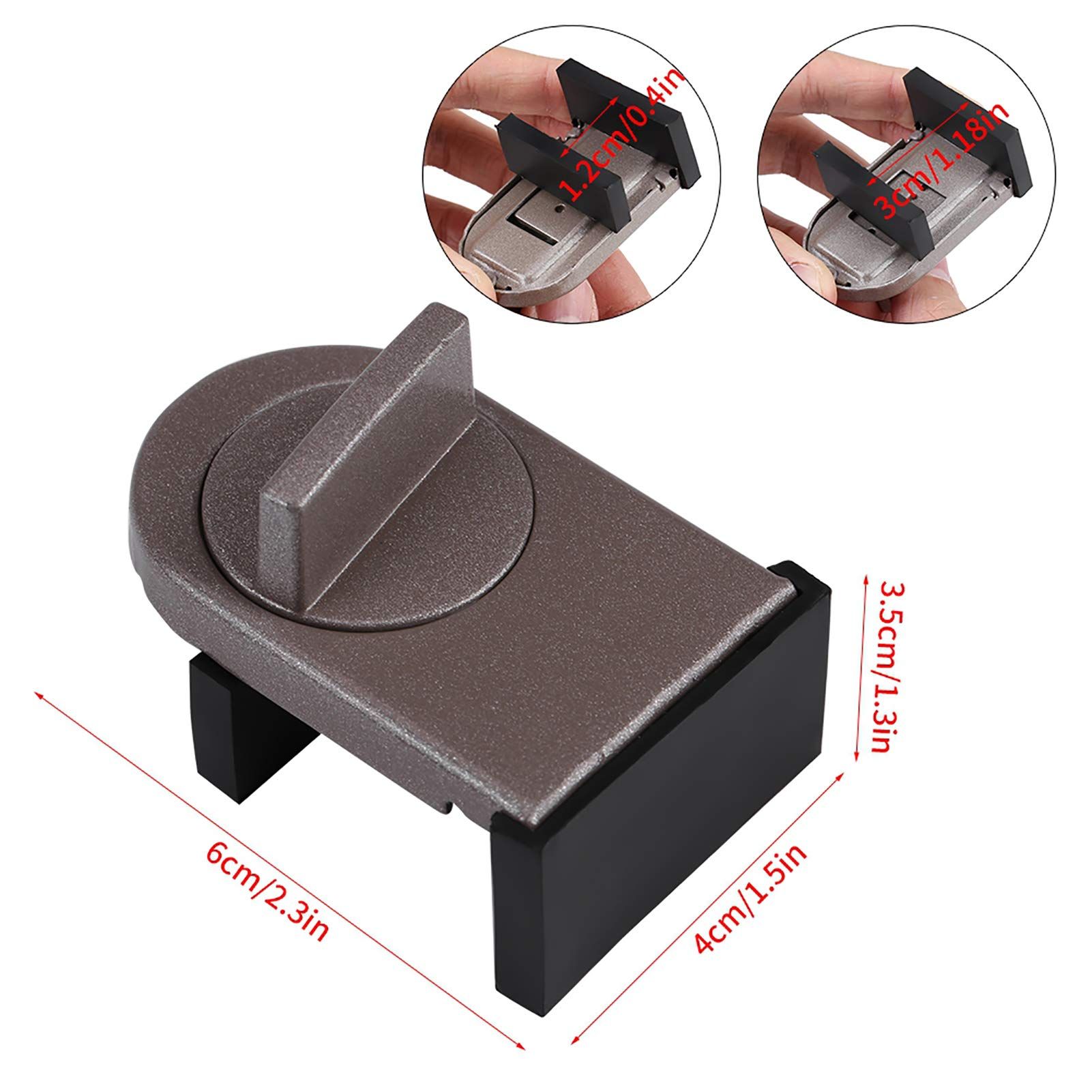 4 Pack Sliding Window Locks, Window Security Locks Adjustable Window Stoppers Anti Theft Door Frame Stop Bars for Child Safety — image 5