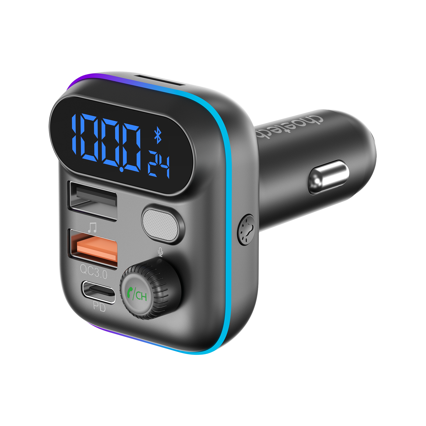 Choetech TC0050 PD36W Bluetooth FM Car Transmitter Charger — image 3