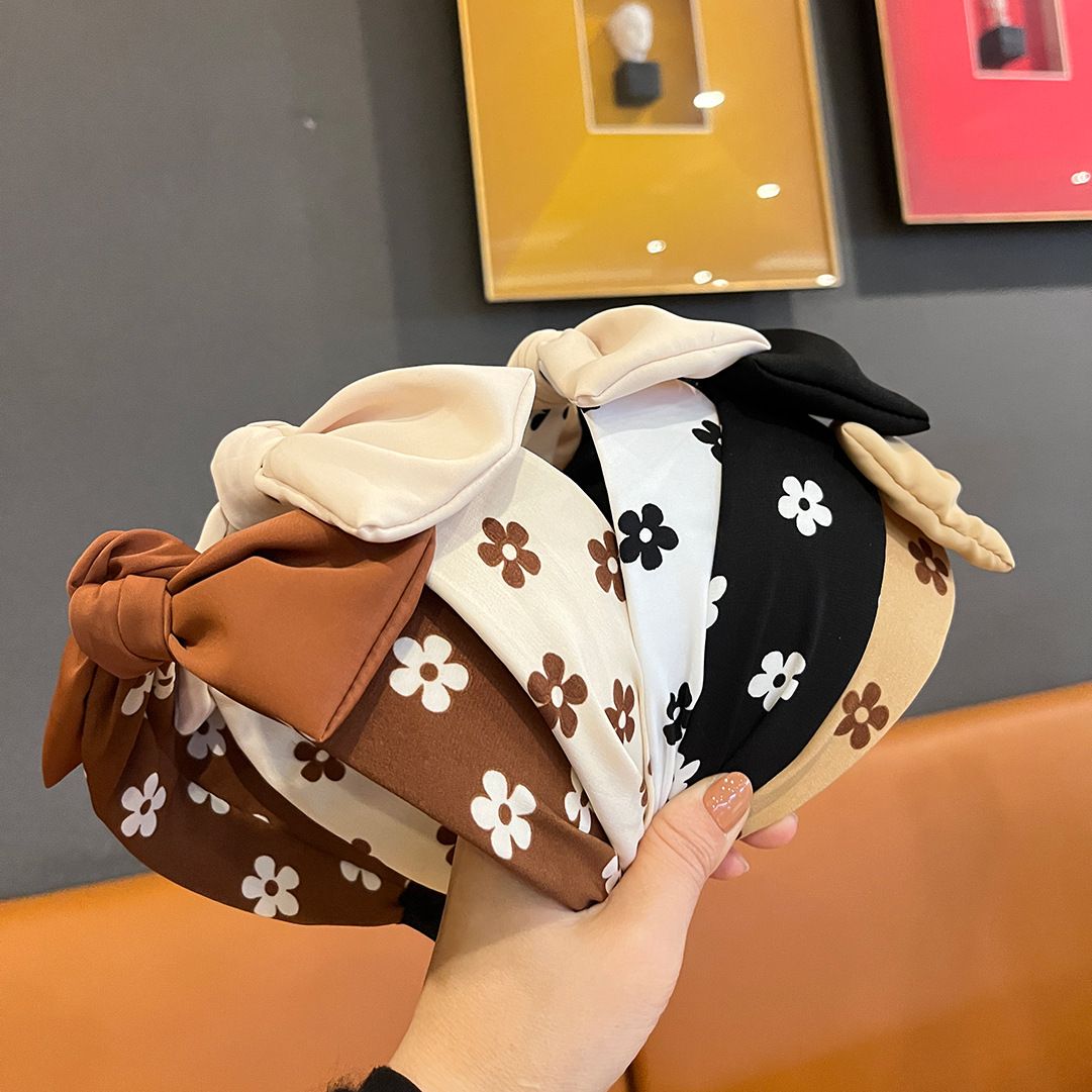 5PCS Knotted Headbands for Women Girls Non Slip Head Bands Top Knot Headband for Women Headband Hair Accessories for Women — image 2