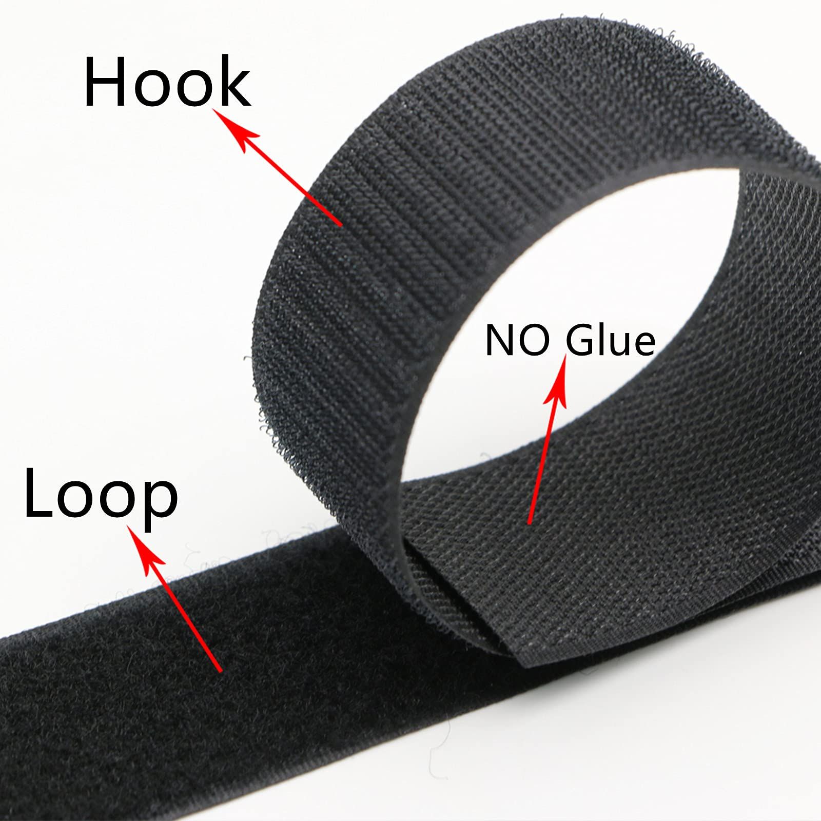 Hook and Loop Strip Tape Sew On Tape,Nylon Fabric Fastener Sticky Fastening Tape for Sewing Fixing Cushions,10pcs — image 2