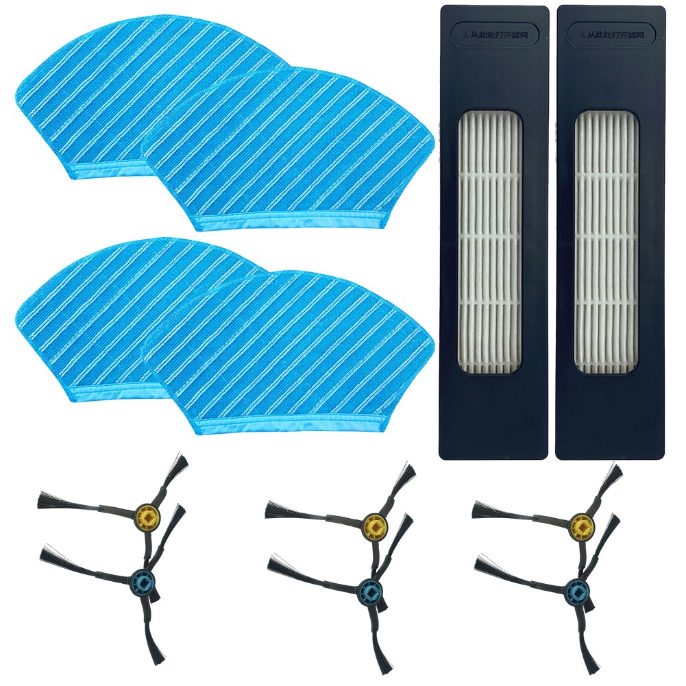 Main Brush Filters Side Brush Mop Cloth Kit For Fakir Robert R-S 770 Replacement Home Appliance Robot Sweeper Spare Part — image 4