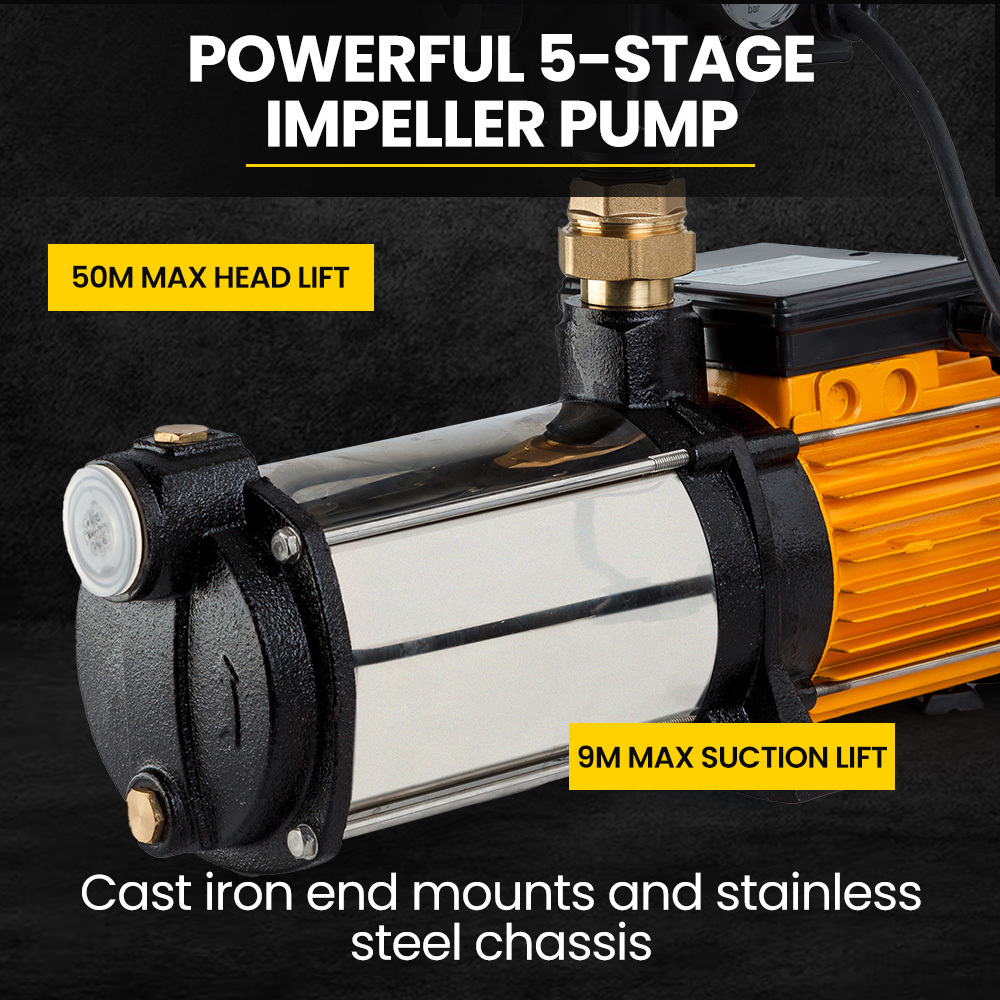 Protege Multi Stage Water Pump High Pressure Rain Tank Garden Farm House โ image 4