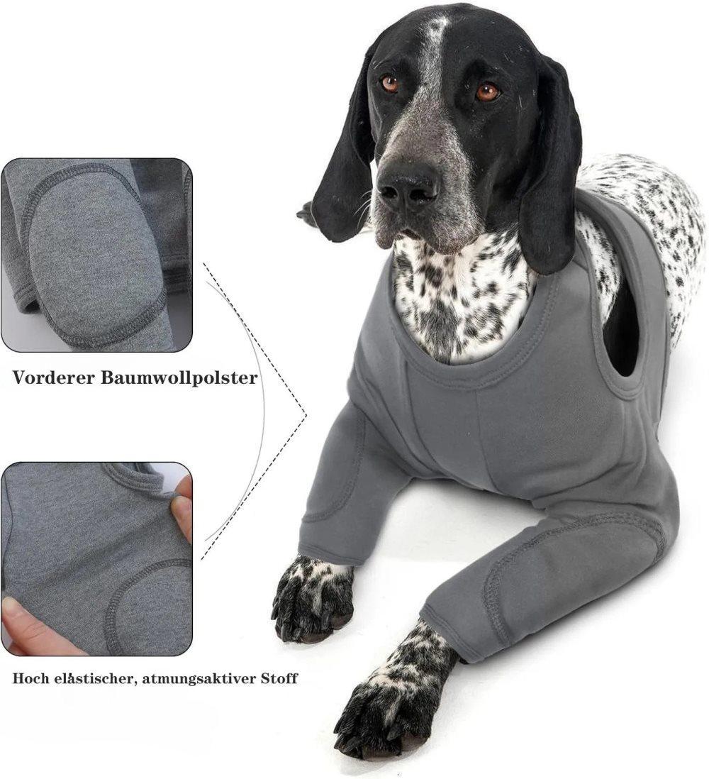2XL Dog Breathable Elastic Elbow Protection, Black, Post-Surgery Foreleg Guard to Prevent Licking and Biting โ image 4