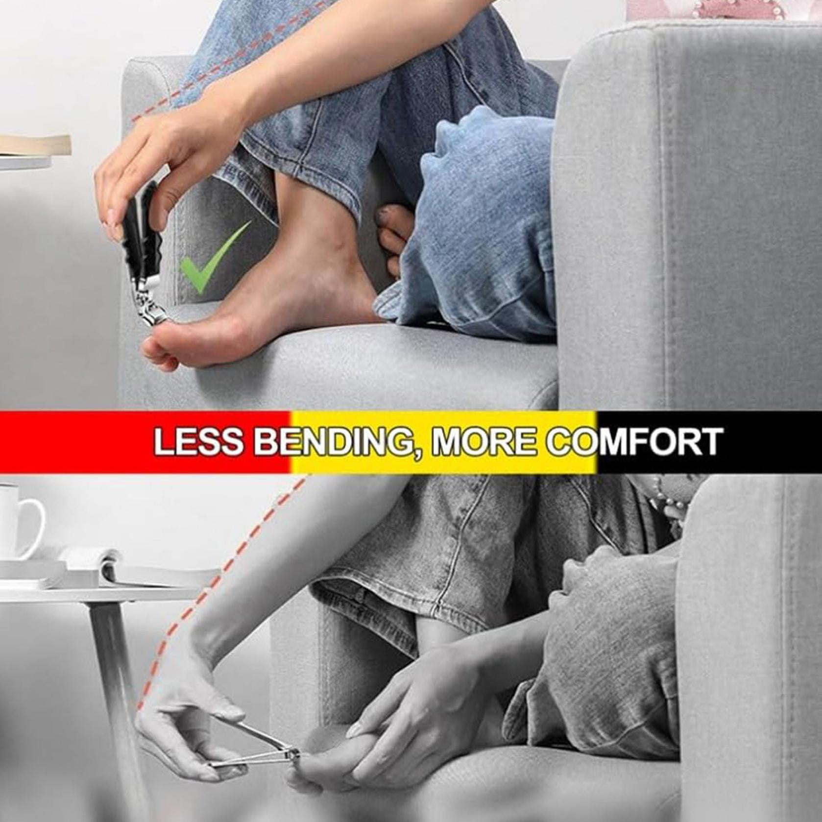 Nail Clippers, Long Handle Ergonomic Angled Head Senior Toenail Clipper, Toe Nail Clippers for Thick Nails, Ultra Sharp Stainless Nail Clipper with Catcher for โ image 6