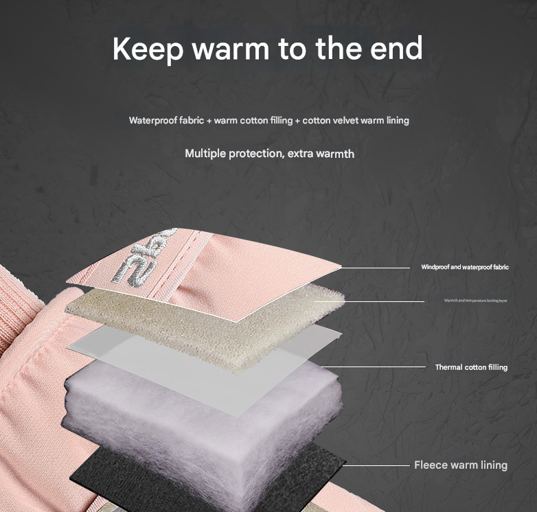 Men's Grey Top-Rated Waterproof Touchscreen Ski Gloves - Fleece-Lined for Men & Women โ image 3