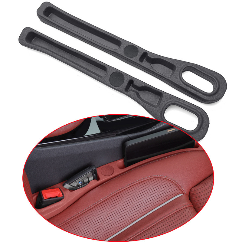 Brown Car Seat Gap Filler Strip with Integrated Storage Slot Universal Interior Organizer for Mobile Phones and Keys Safety Solution for Local Drivers — image 4