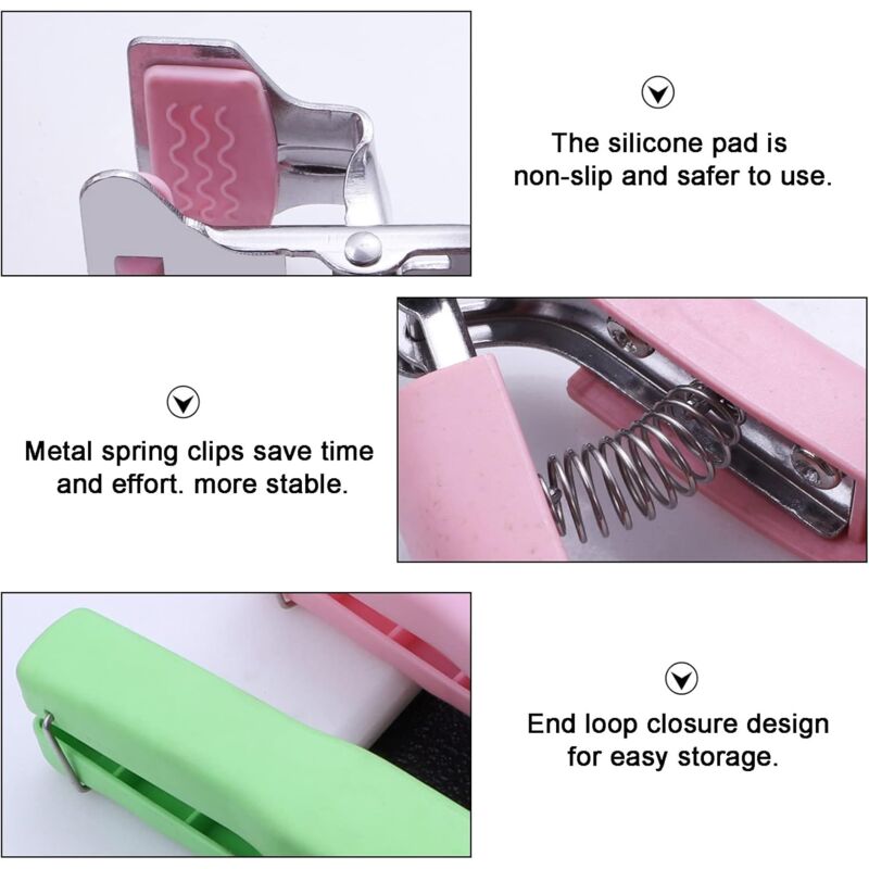 3 pcs Non-Slip Kitchen Bowl Clip Anti-Hot Tongs Stainless Steel Bowl Clip Silicone Anti-Hot Tongs Hot Dishes Lifting — image 3