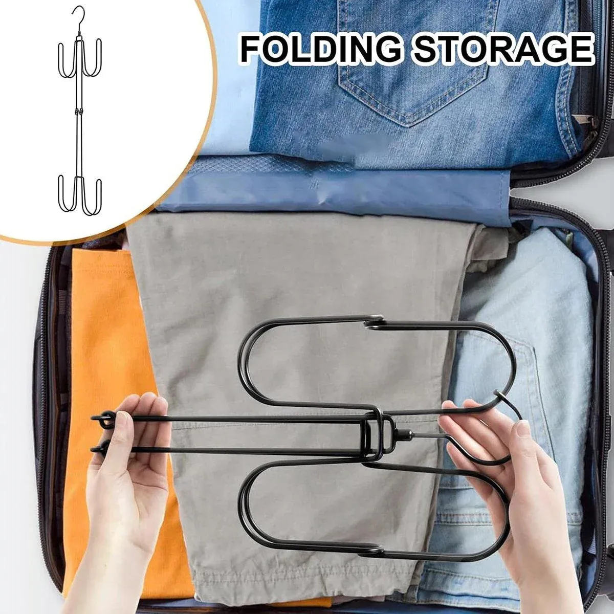 Multi-functional Hat Storage Rack Double Hanging Organizer for Hats Accessories — image 6