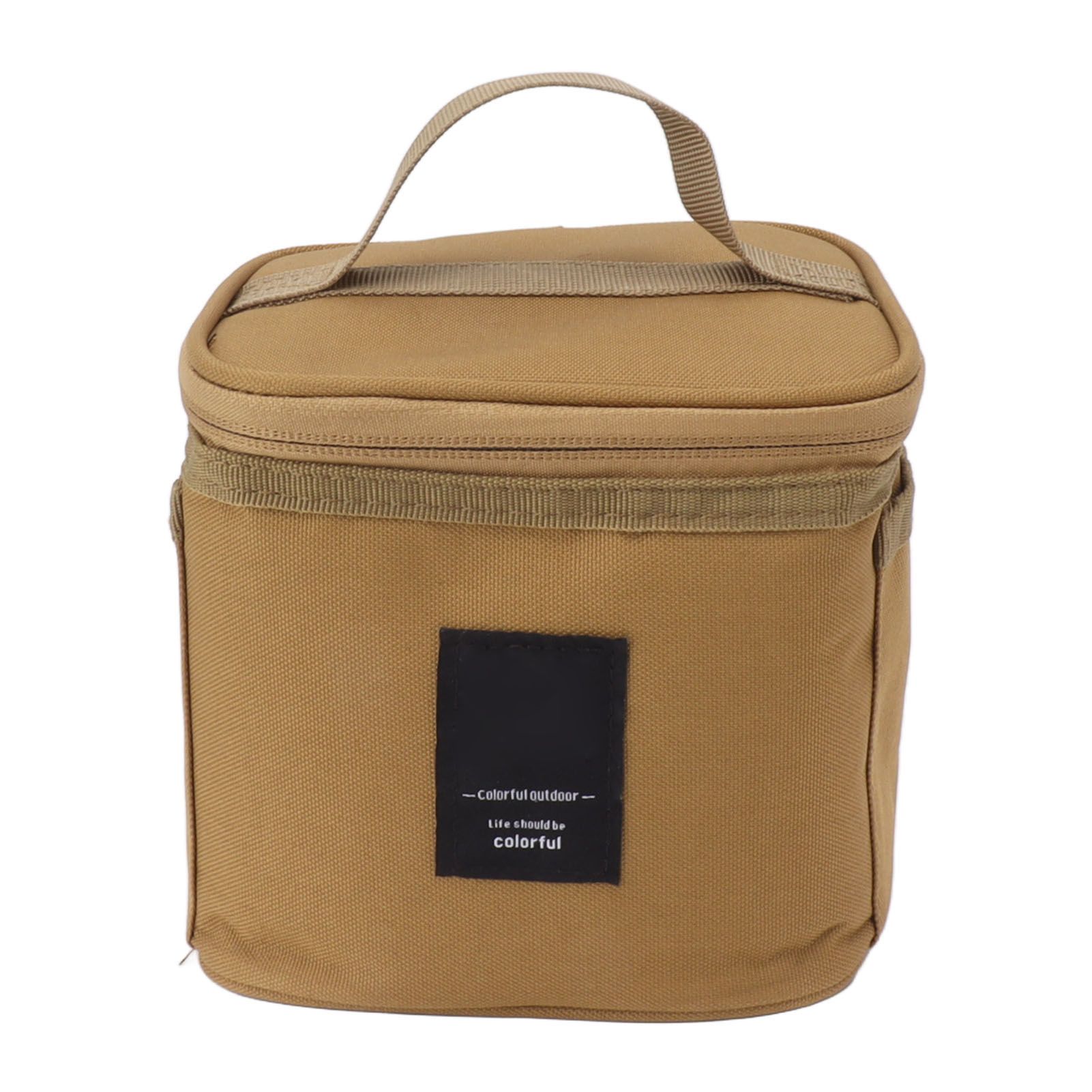 Spice Bottle Carry Bag Removable Inner Divider Oxford Cloth Portable Seasoning Jar Bag for BBQ Picnic Camping Khaki โ image 6