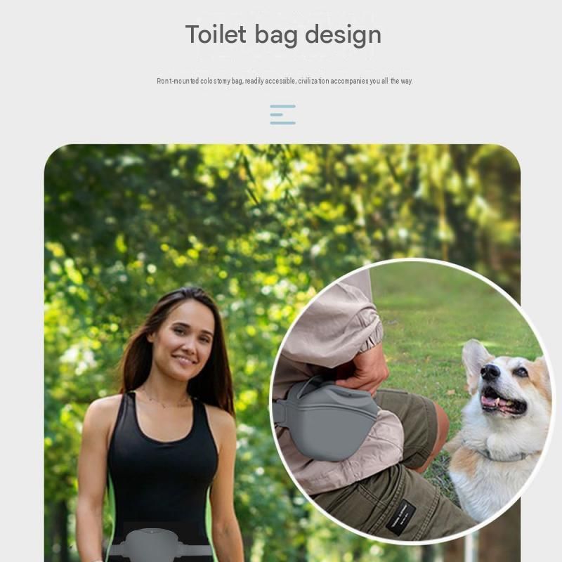 Pink Silicone Dog Training Treat Pouch - Magnetic Closure, Adjustable Waist Belt, Portable Pet Snack Bag for Walking and Obedience Training — image 3