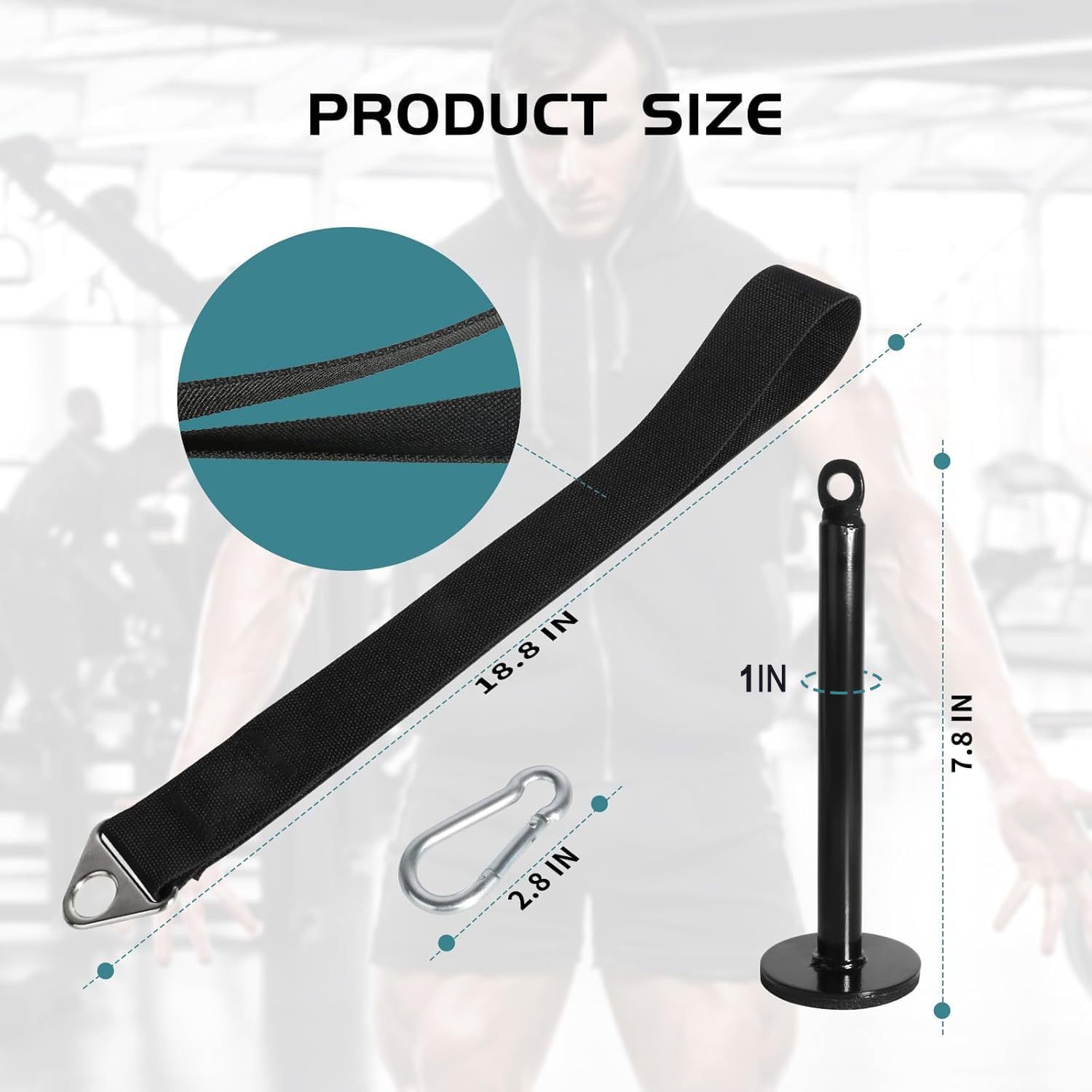 Arm Wrestling Training Strap Belt Hand Grip Arm Finger Forearm Exerciser Strengthener for Cable Machine and Free Weight — image 5