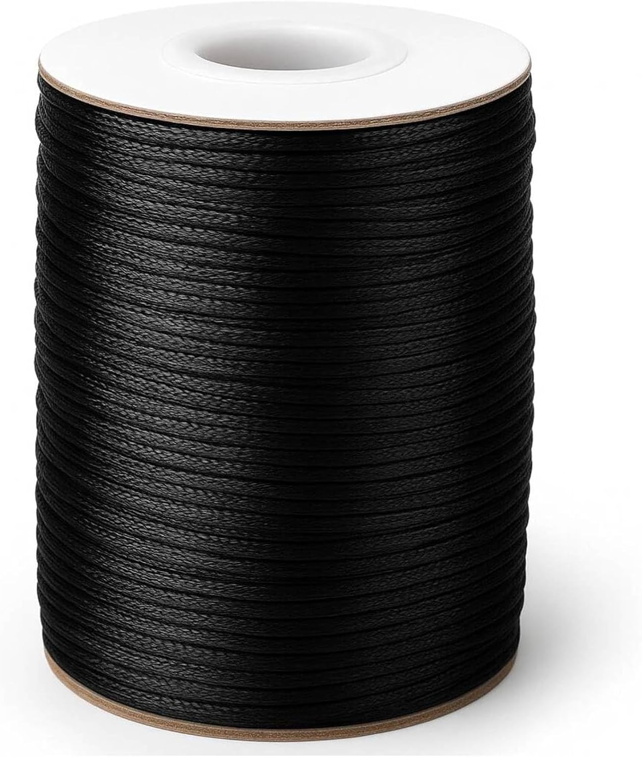 1.5MM Black Nylon String - 110Yards Wind Chime String Weather Resistant Nylon Cord Black Nylon Bracelets String Beading Thread Macrame Trim Cord for Necklace