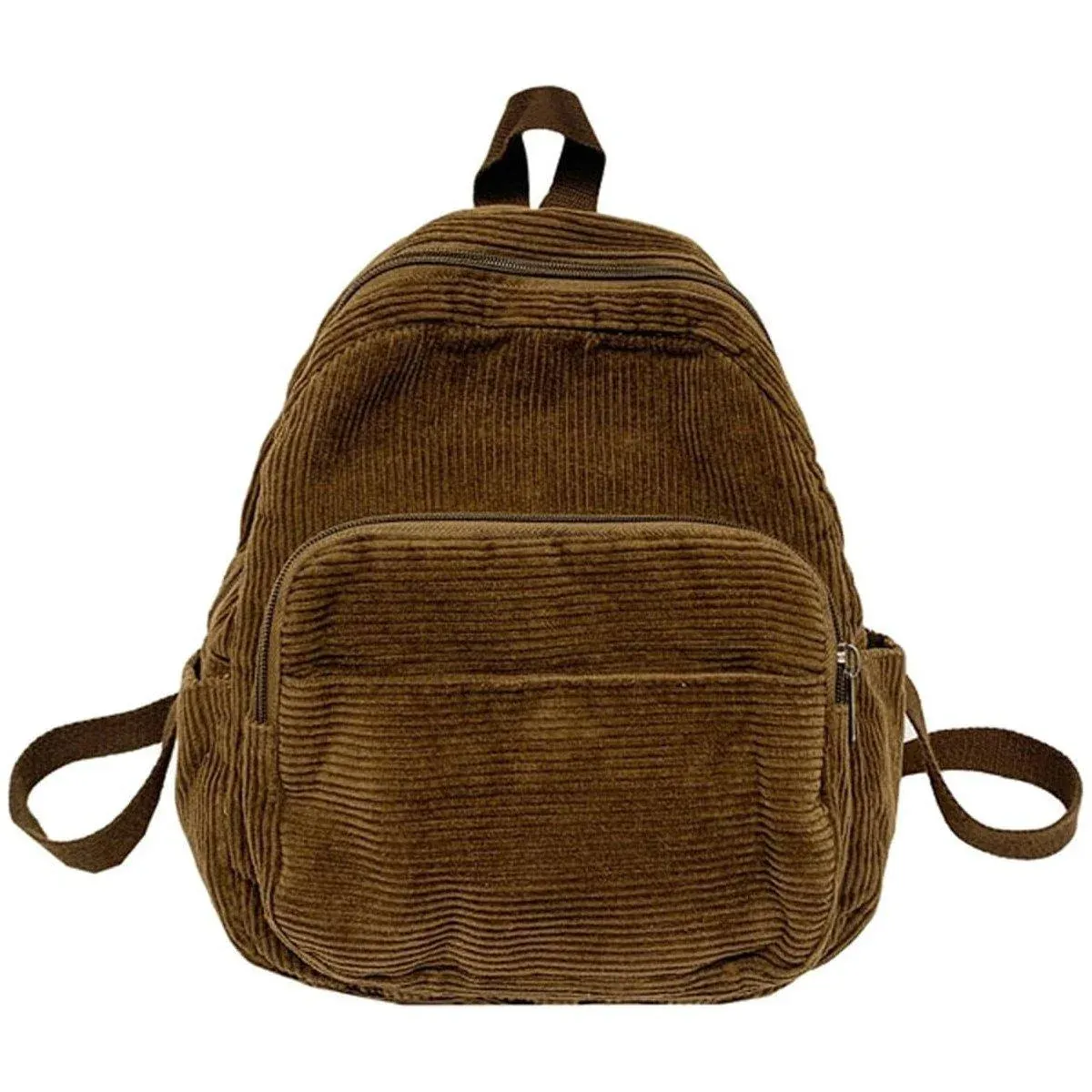 Schoolbag Corduroy Shoulder Bag Simple Mini Backpack for Daily Casual Use — image 2