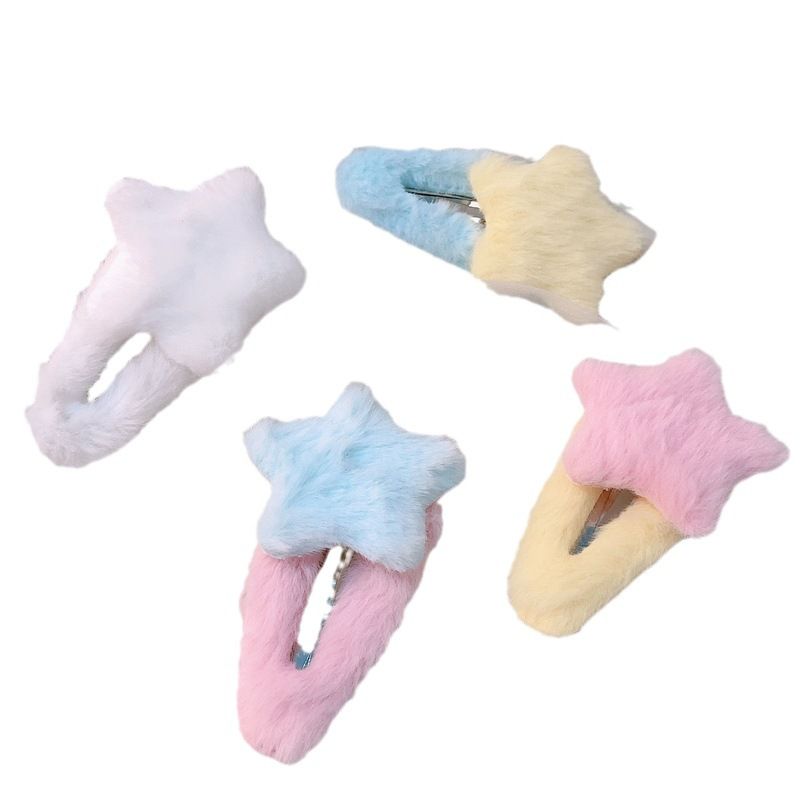 Hair Clips for Girls, Cute Barrettes Women Metal Snap Hair Clips Accessories Hair Gift for Girls (4PC)