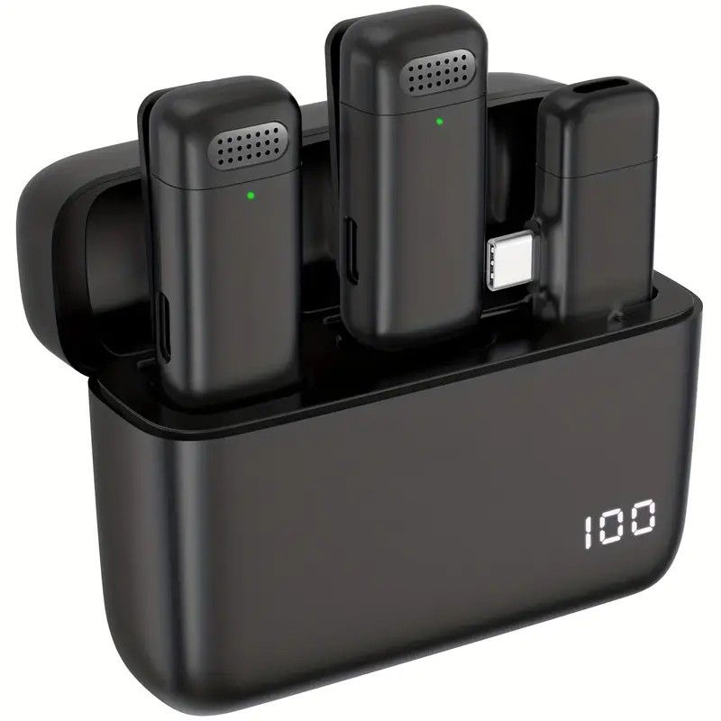 Wireless Lavalier Microphone Set: 2.4G wireless instant connection, DSP smart noise cancellation, 84-hour ultra-long battery life, one-drag-many full-scenario — image 6