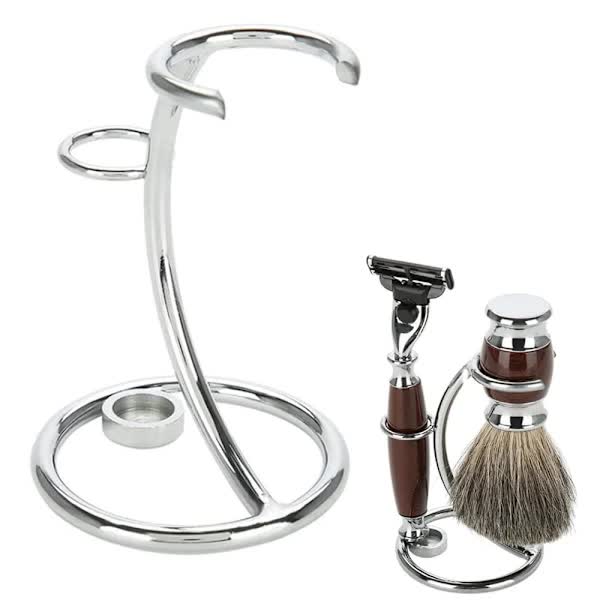 shaving brush holder made of stainless steel
