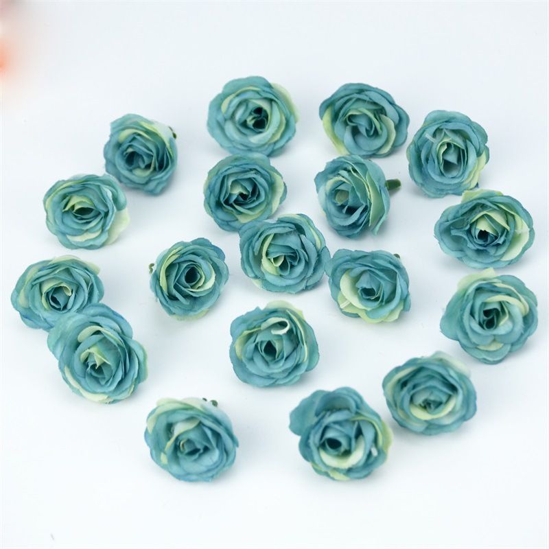 25 Pieces 3cm Mini Fake Rose Flower Heads Artificial Roses for Valentine Day Wedding DIY Decor Craft- Roses for DIY Wedding — image 4