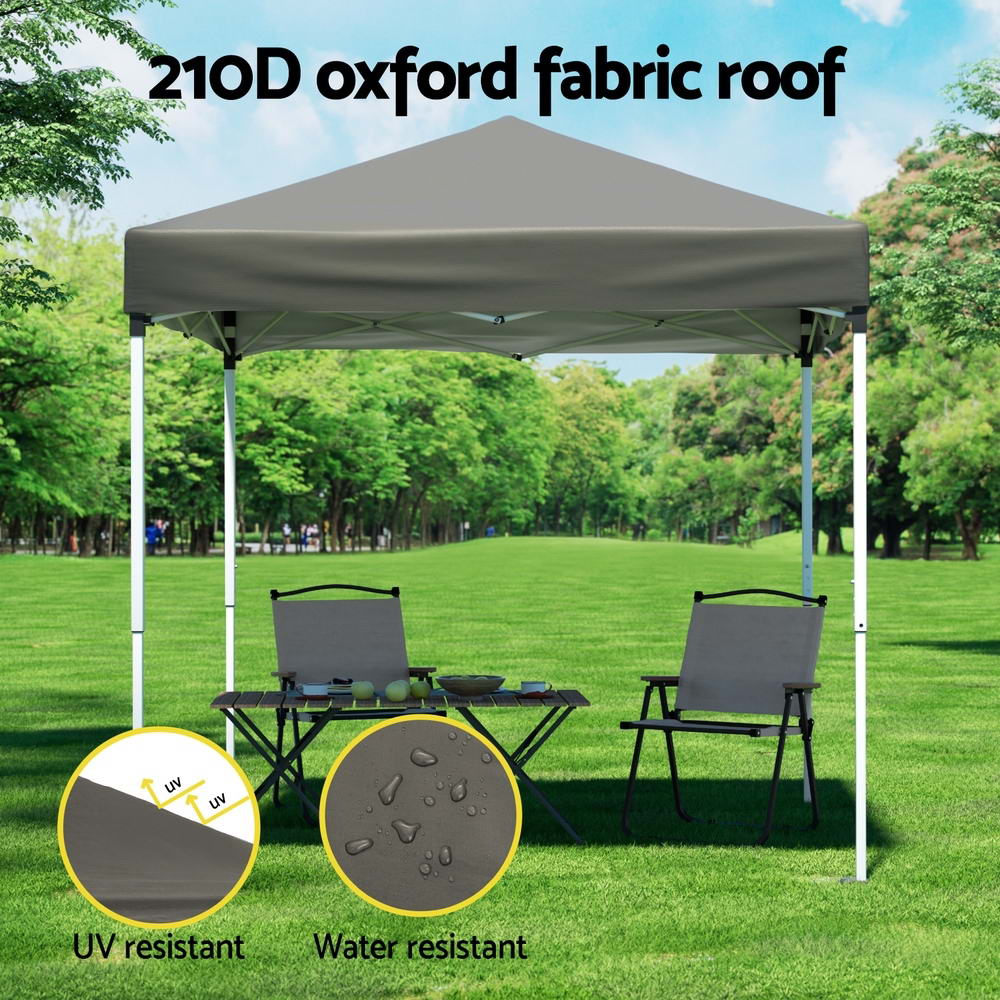 Instahut Gazebo 2x2m Outdoor Patio Garden Marquee Shade Grey โ image 4