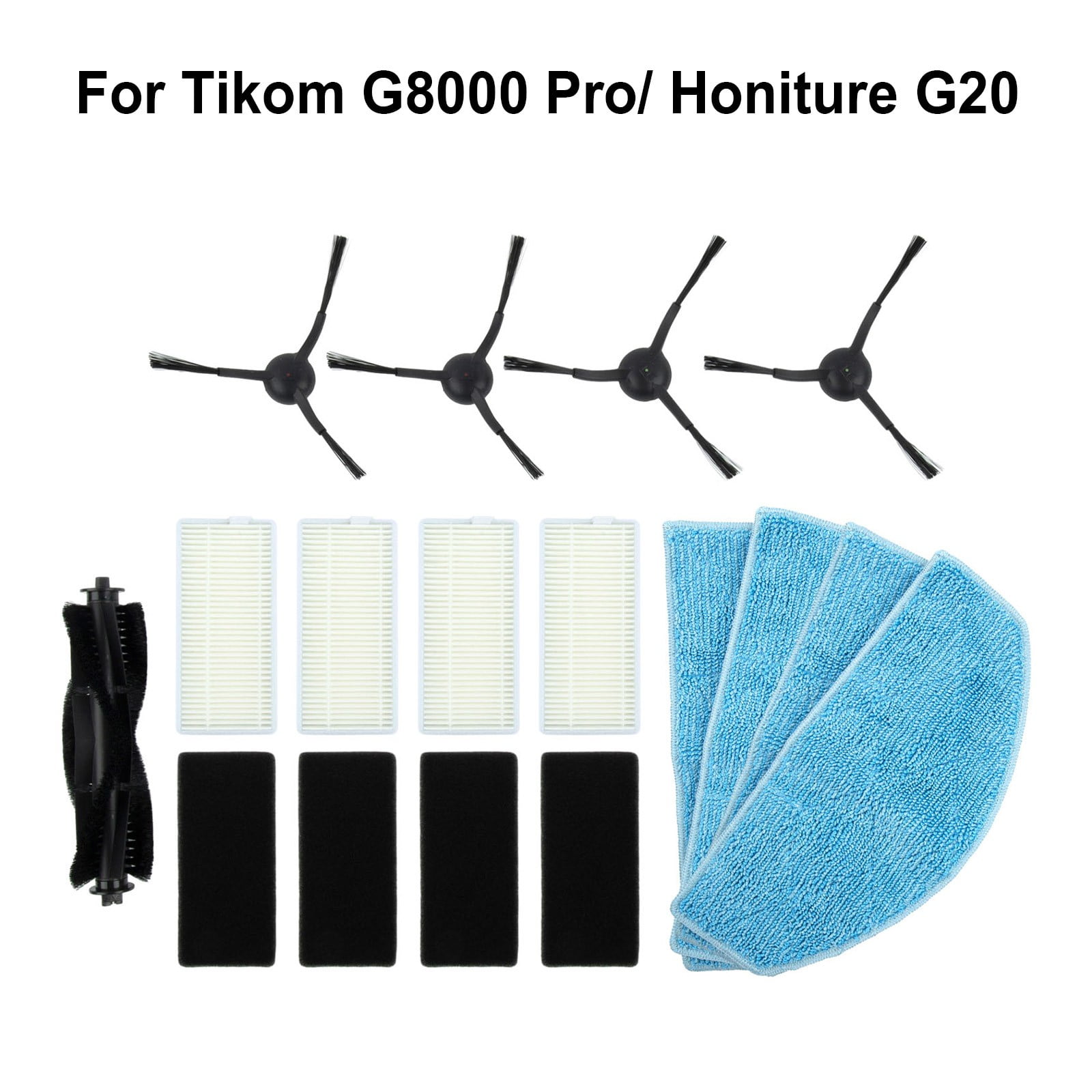Main Roller Brush For Tikom G8000 Pro, Honiture G20 Vacuum Cleaner Accessories Roller Side Brush Filter Mop Cloths Sweeper Part โ image 6