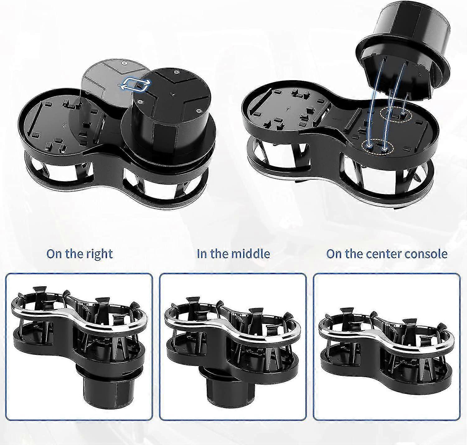 2-in-1 Car Drink Cup Holder - Adjustable Car Accessory for Bottle & Cans — image 5