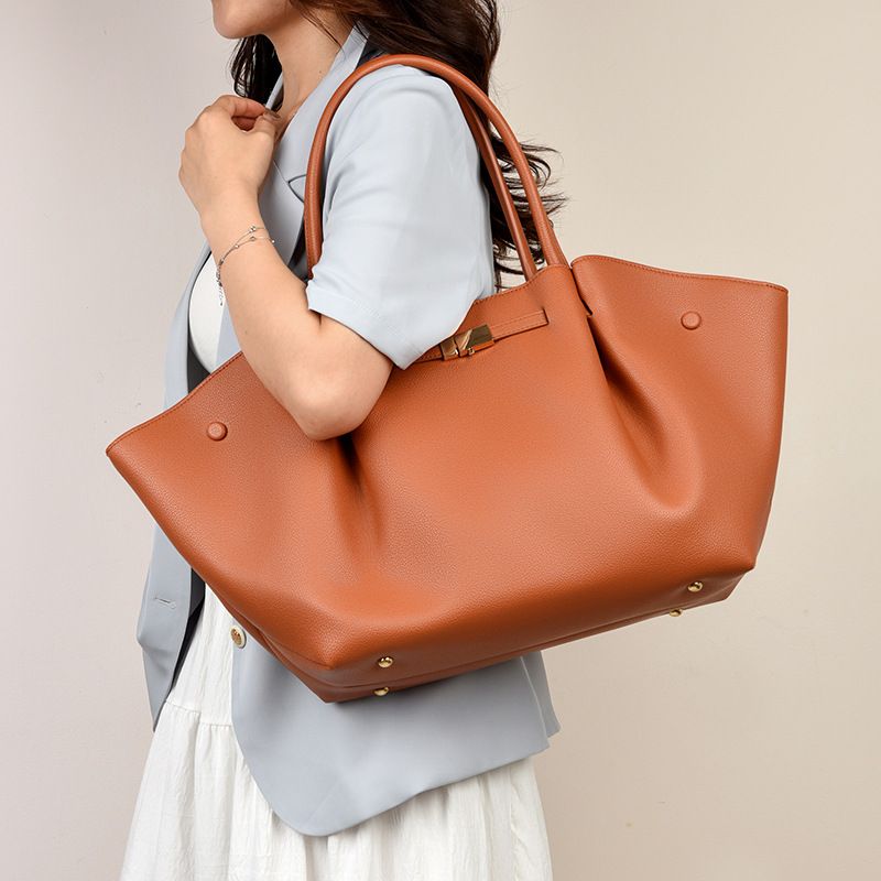 Wine Red Women's Wings Shape New York Slouchy Tote Bag (61 x 13 x 29CM) - Soft Textured Suede, Oversized Dumpling Shoulder Handbag with Magnetic Closure — image 6
