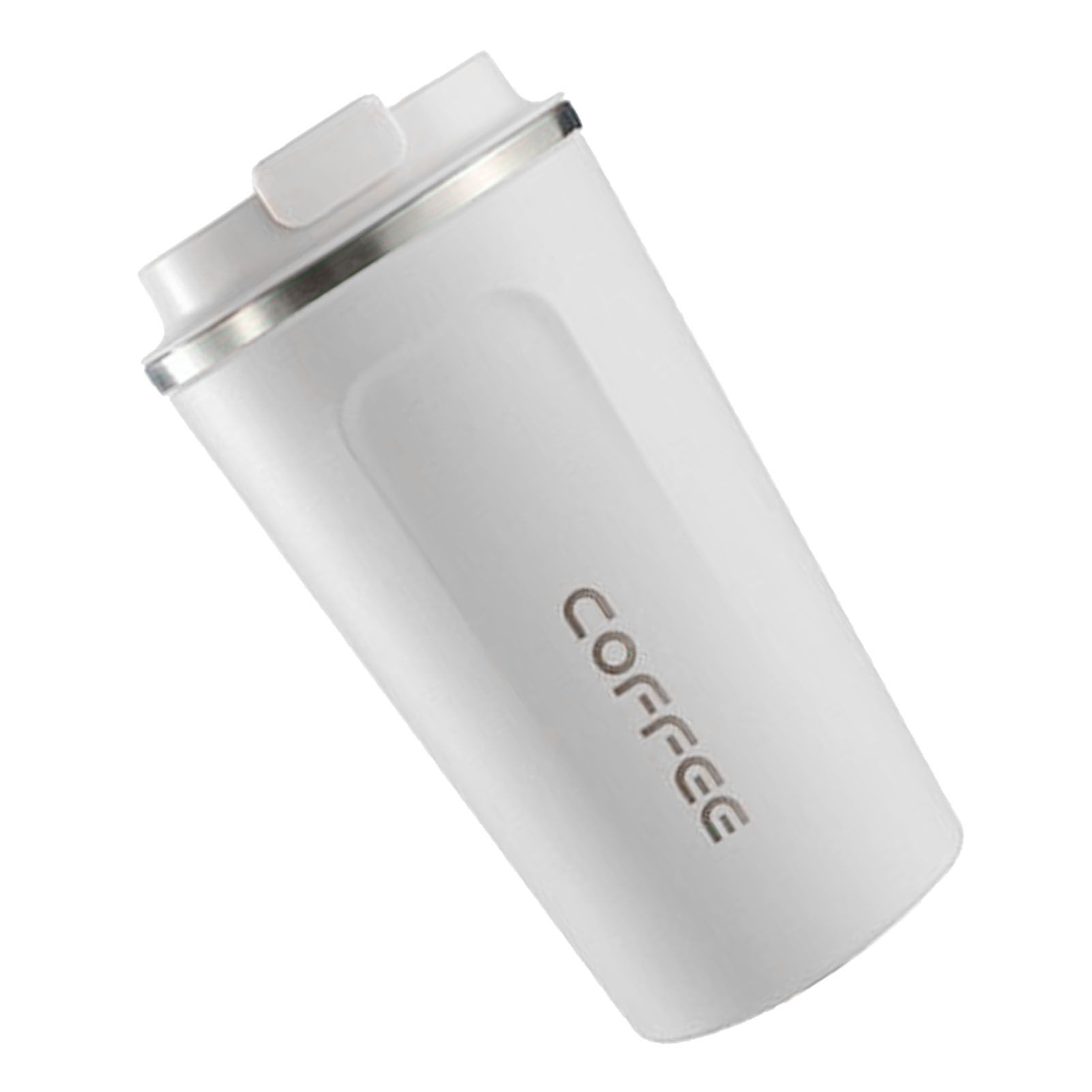Smart Temperature Display Coffee Cup Portable 304 Stainless Steel Insulation Cup Simple Style Pure Color Generation 2nd White 380ml โ image 4