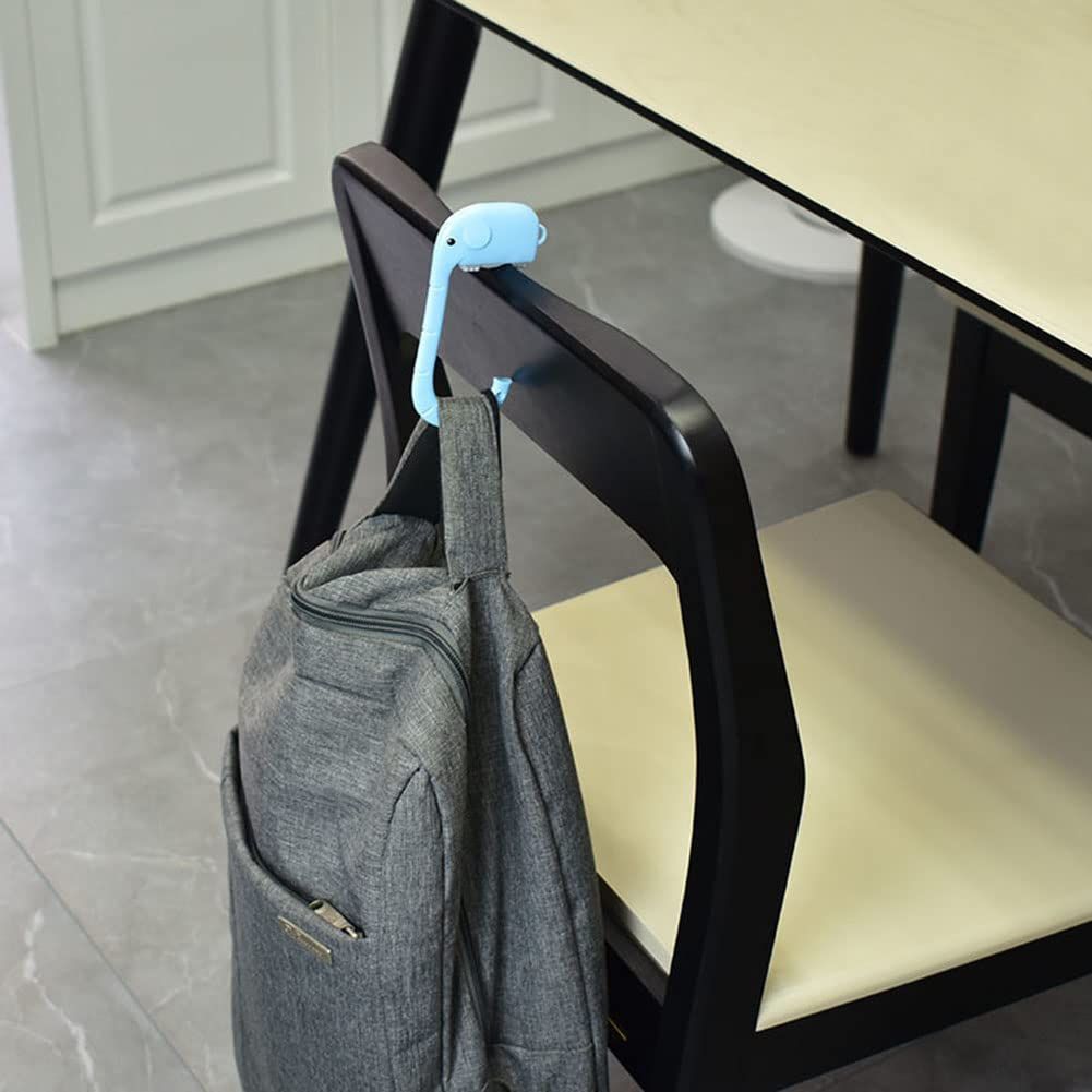 Desk Hook Purse for Table, Portable Shopping Bag Holder Hooks 3 PCS Cute Creative Elephant Shaped Under Shelf Used to Hang Handbags — image 5