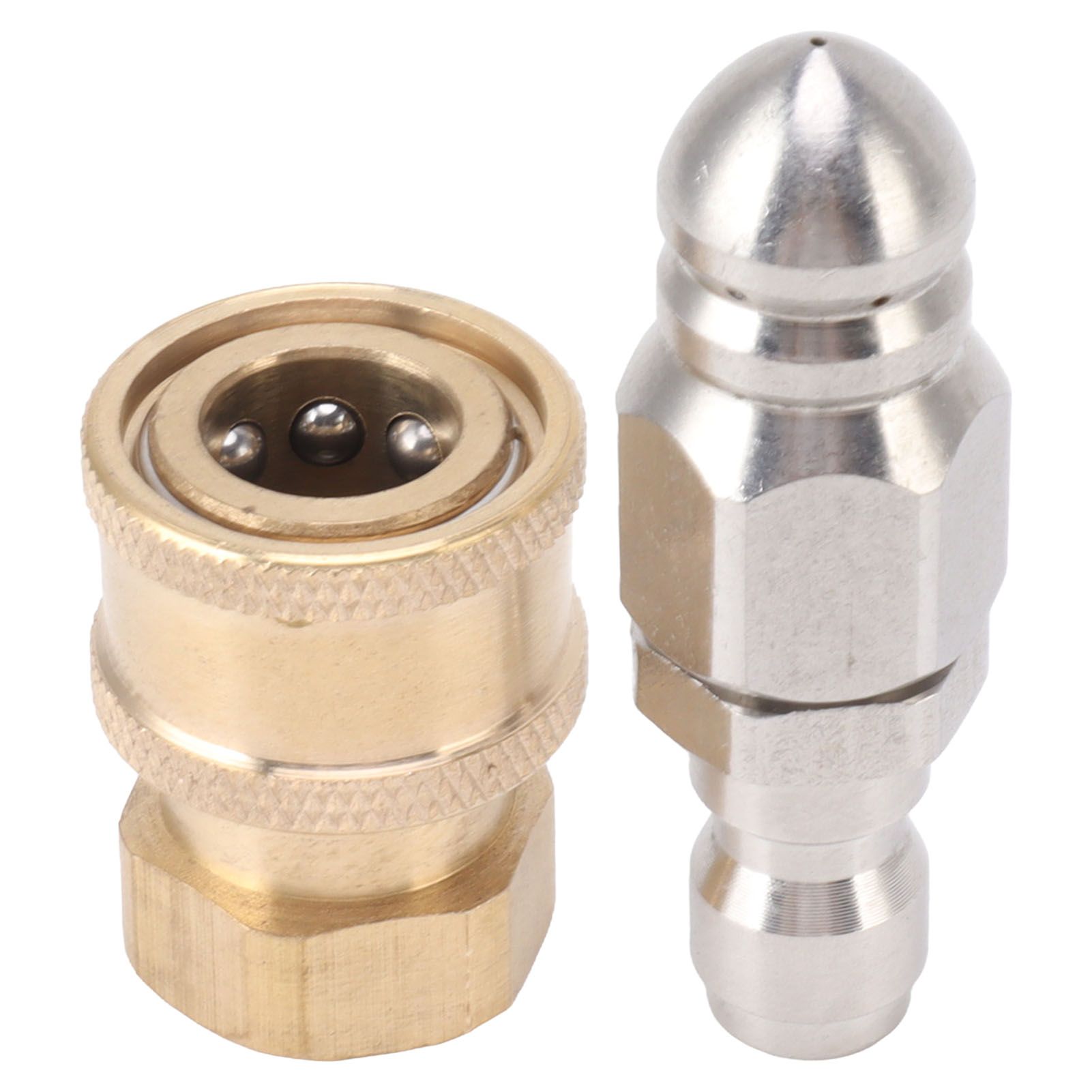 Compact Sewer Nozzle G1/4 Quick Insert Drain Hose Nozzle Pressure Washer Nozzle Fittings Sewer for Internal Thread G3/8 — image 2