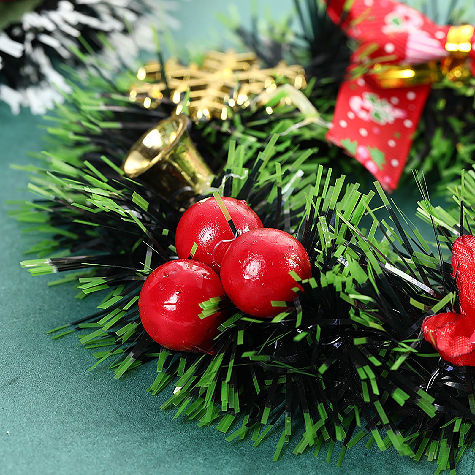 Candle Wreath Christmas Tree Wreath Candle Garland โ image 3