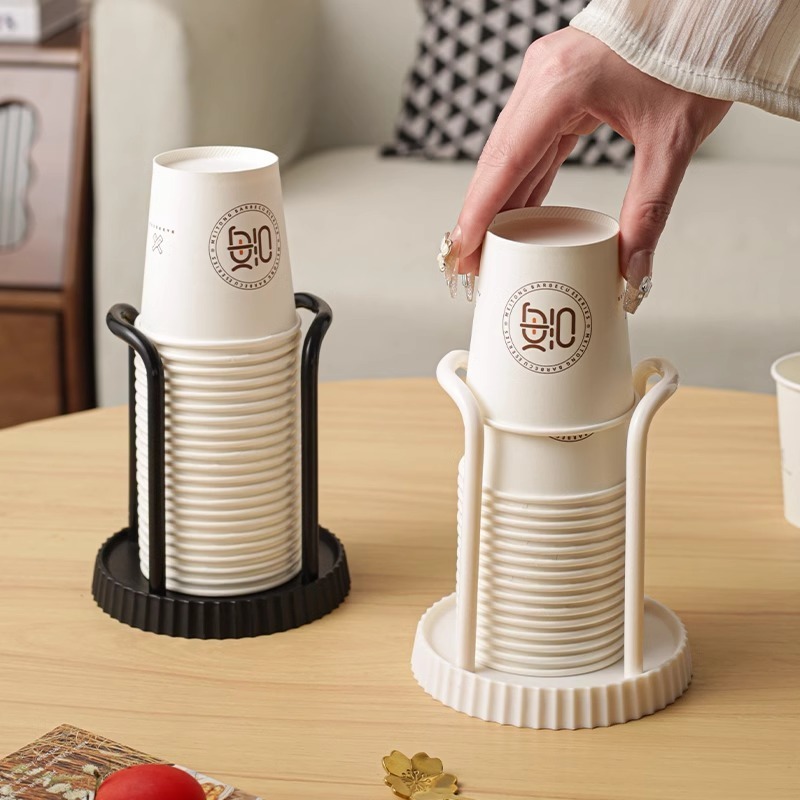 Disposable cup holder for paper cups - practical cup holder - paper cup dispenser for the desk - cup dispenser - Multifunctional paper cup holder - set of two — image 2