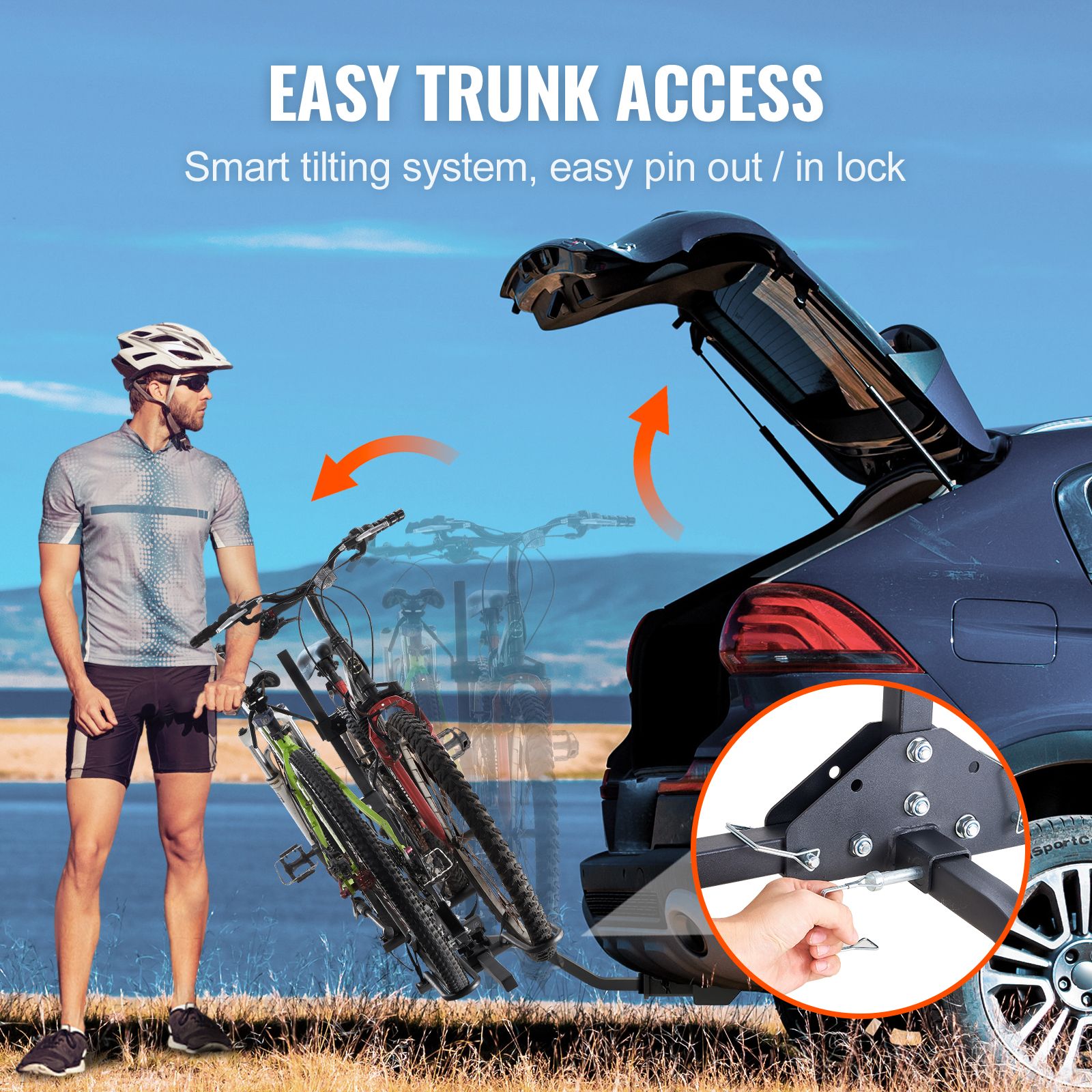 2-Bike Rack Hitch Mount Folding Carrier Car Truck SUV 1.25 — image 4
