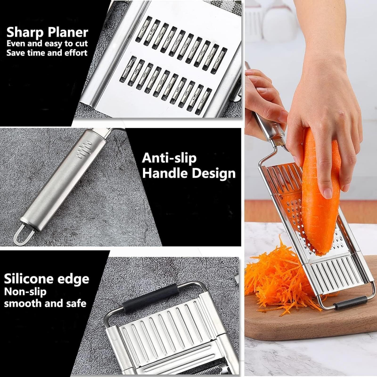 Multi-Purpose Vegetable Slicer Cuts Set, New Multi Purpose Vegetable Slicer Cuts Set Vegetable Graters for Kitchen — image 3