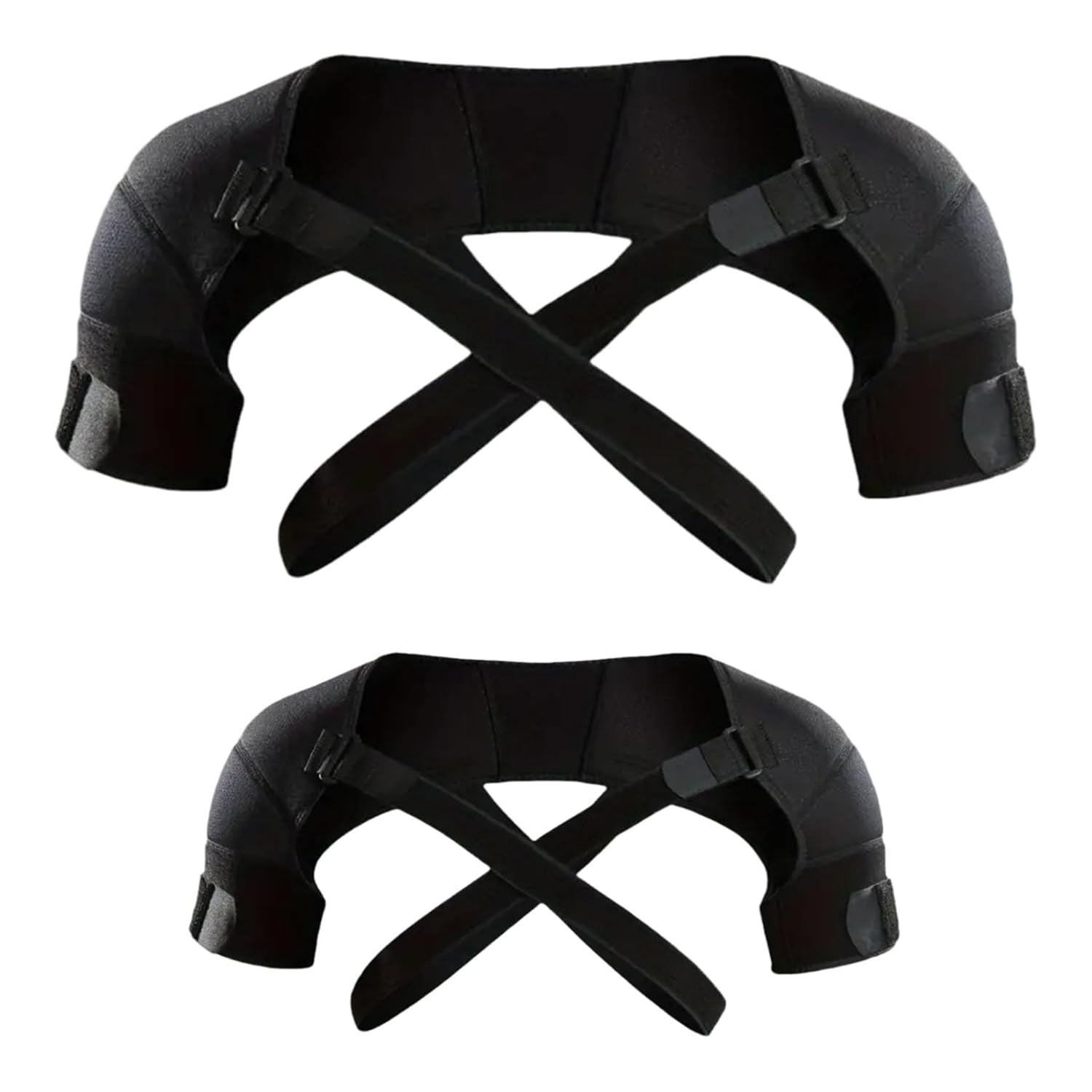 Adjustable Shoulder Support Brace - Black - Breathable Protective Shoulder Sleeve for Sleeping, Sports & Daily Use β image 5
