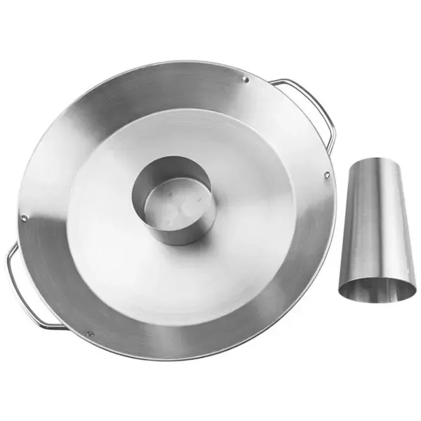 Stainless Steel Turkey Roaster Pan with Handles for Outdoor BBQ Picnic and Home Grilling Silver 35 × 4 cm — image 4