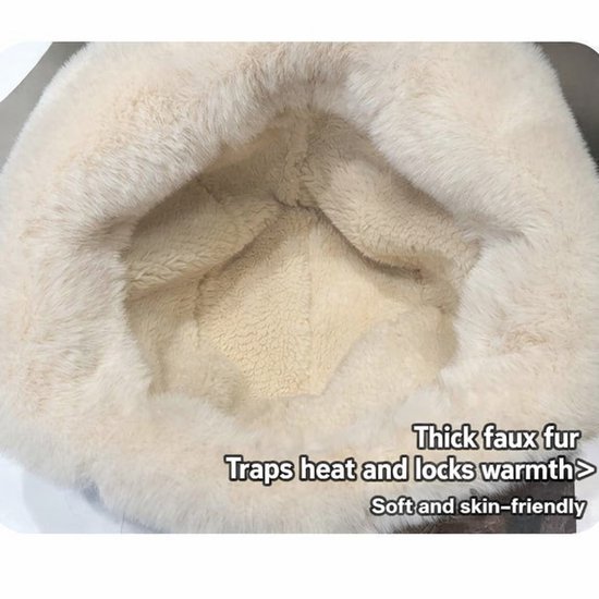 Fleece winter hat - Warm hat with thickened ear flaps - Soft, comfortable and frost-resistant - Stylish winter accessory - Color: Black — image 2