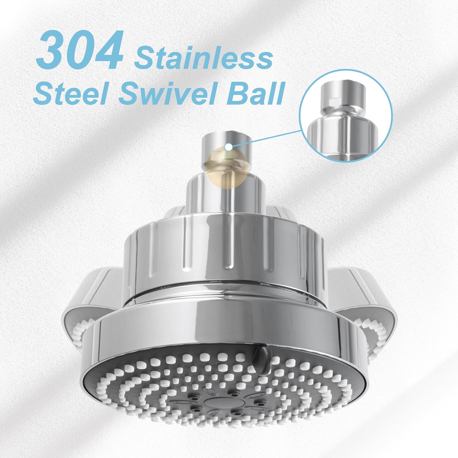 Shower Arm 10 in Bundle with 6 Mode Filtered Shower Head, Chrome — image 5