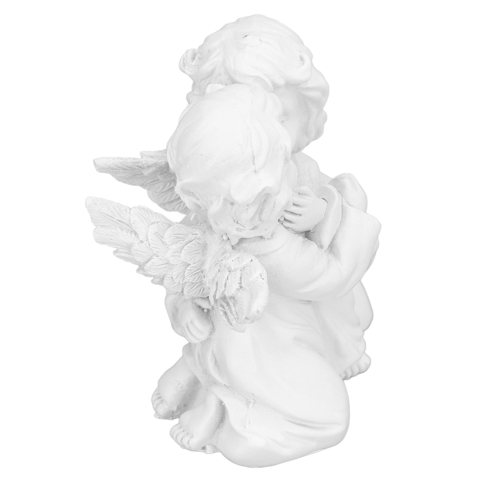 Angel Statue Synthetic Resin Embracing Shape White Angel Ornament for Desktop DecorationAngel Left โ image 5