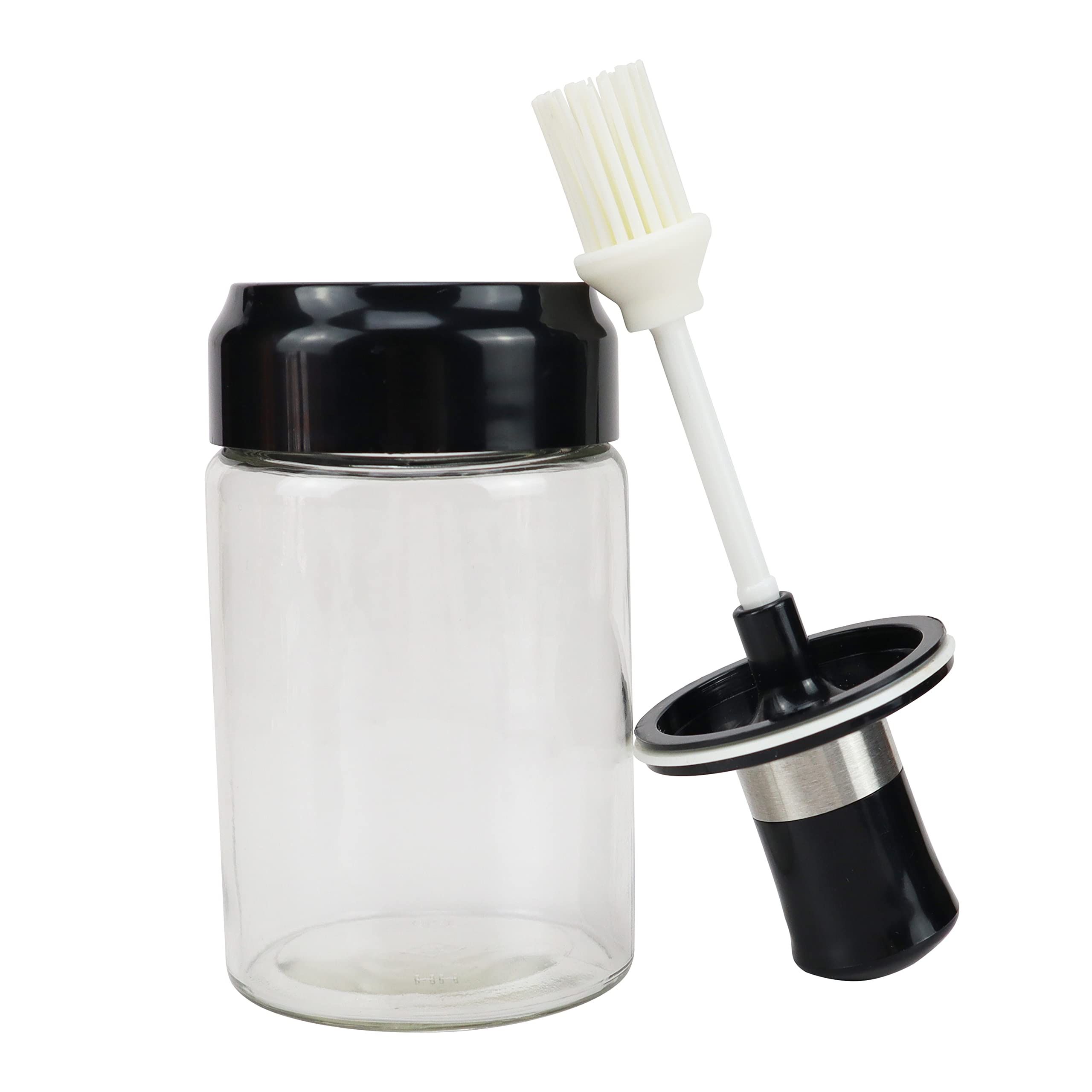 Oil Bottle with Silicone Brush for Cooking BBQ Kitchen is perfect for sauce/oil on your meats, fish, pastries and vegetables — image 4