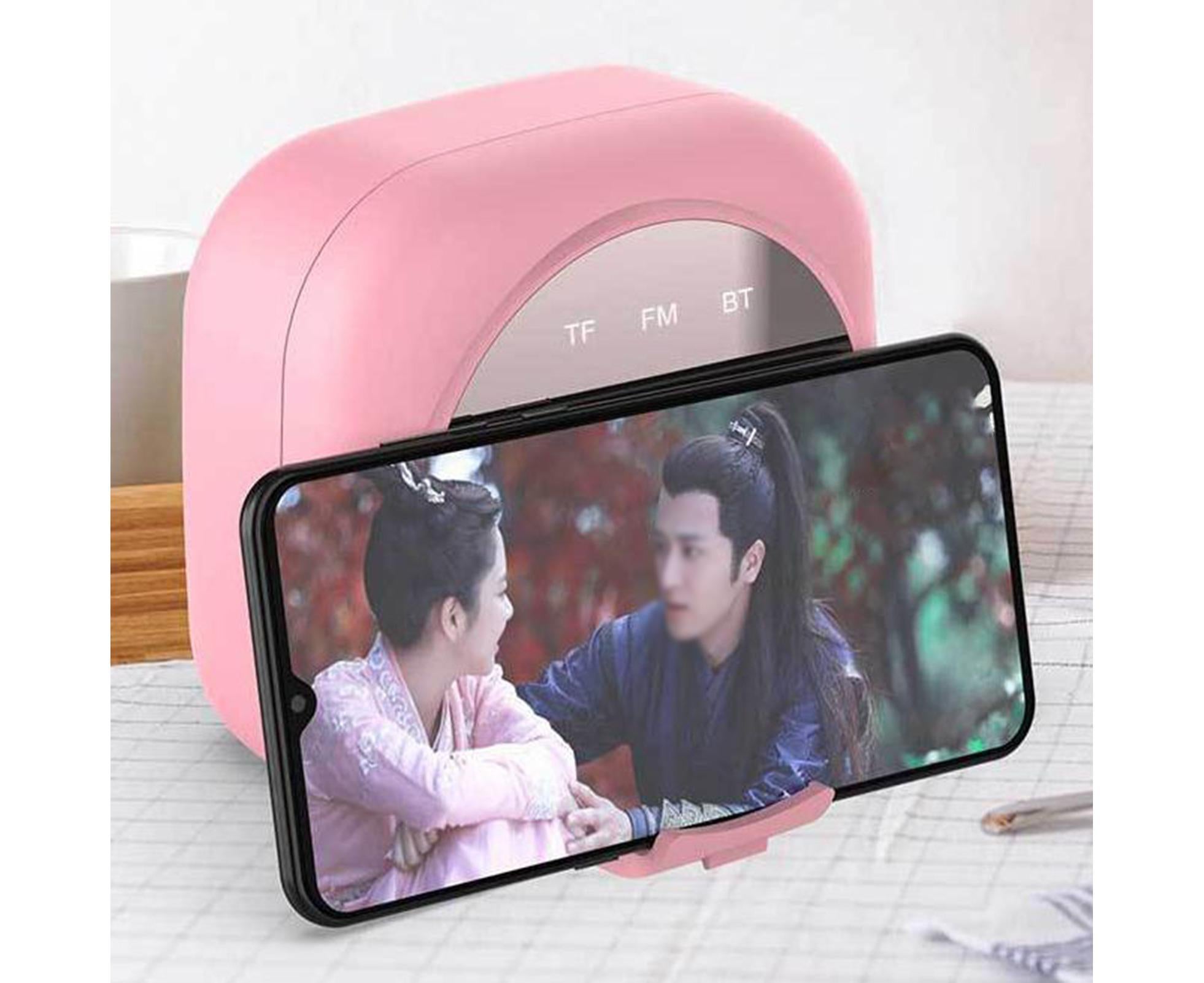 Q12 Bluetooth-compatible 5.0 Multifunctional Alarm Clock Subwoofer Speaker Support TF Card - White โ image 5