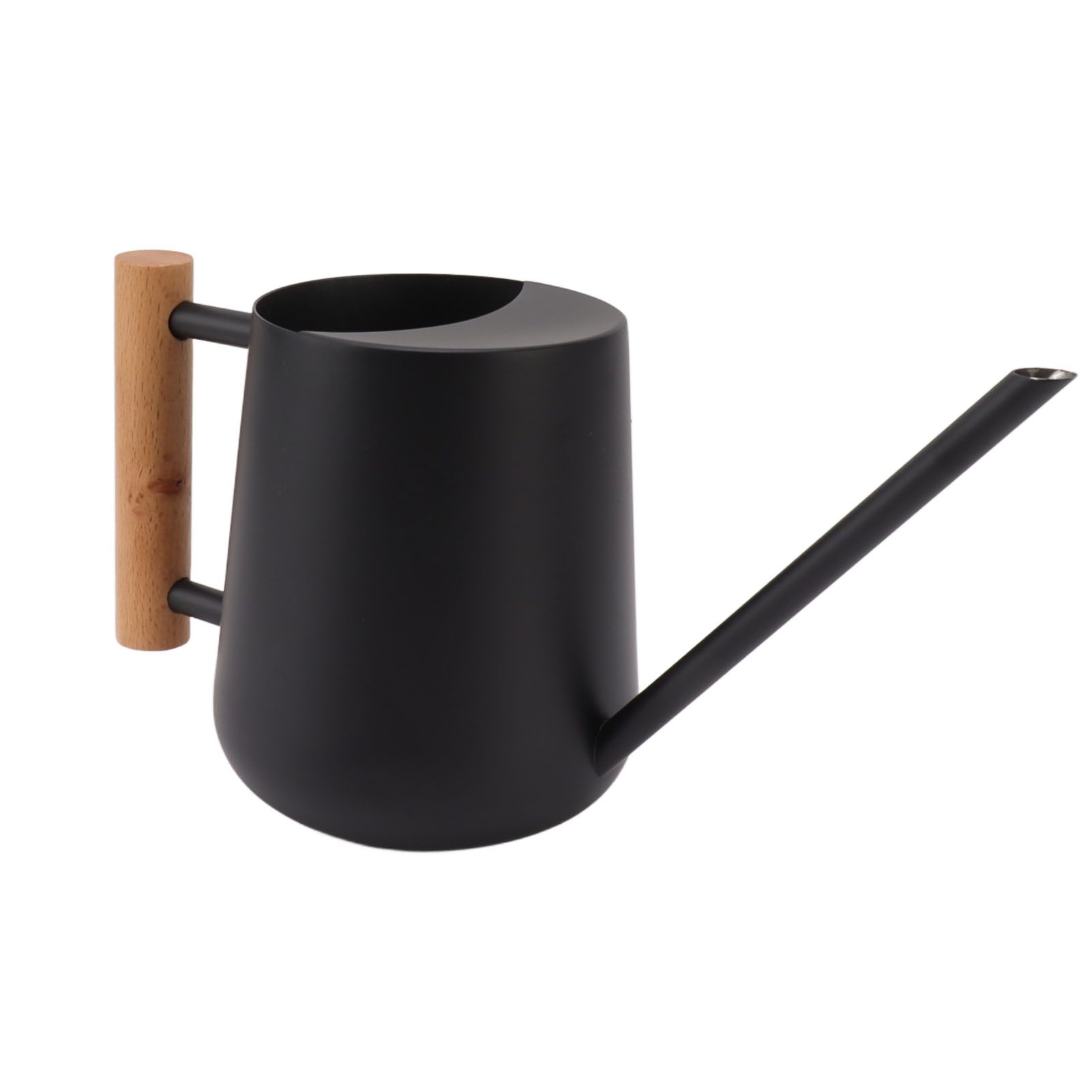 Watering Can 900ml Stainless Steel Long Spout Wooden Handle Elegant Flower Watering Pot for Garden Family Outdoor Black โ image 6