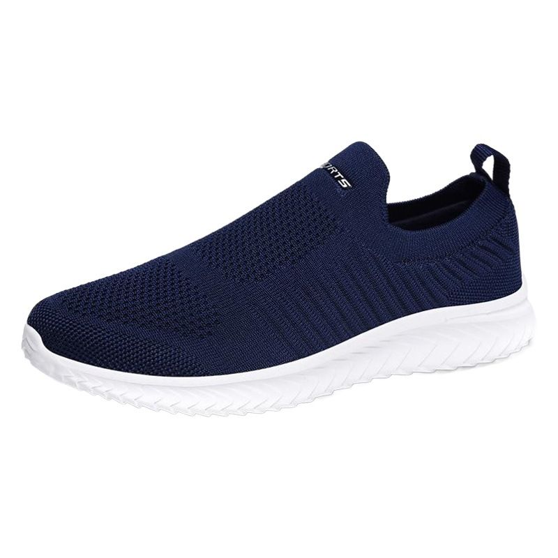 Men Sports Shoes Lightweight Breathable Mesh A19 black and white 43 โ image 2