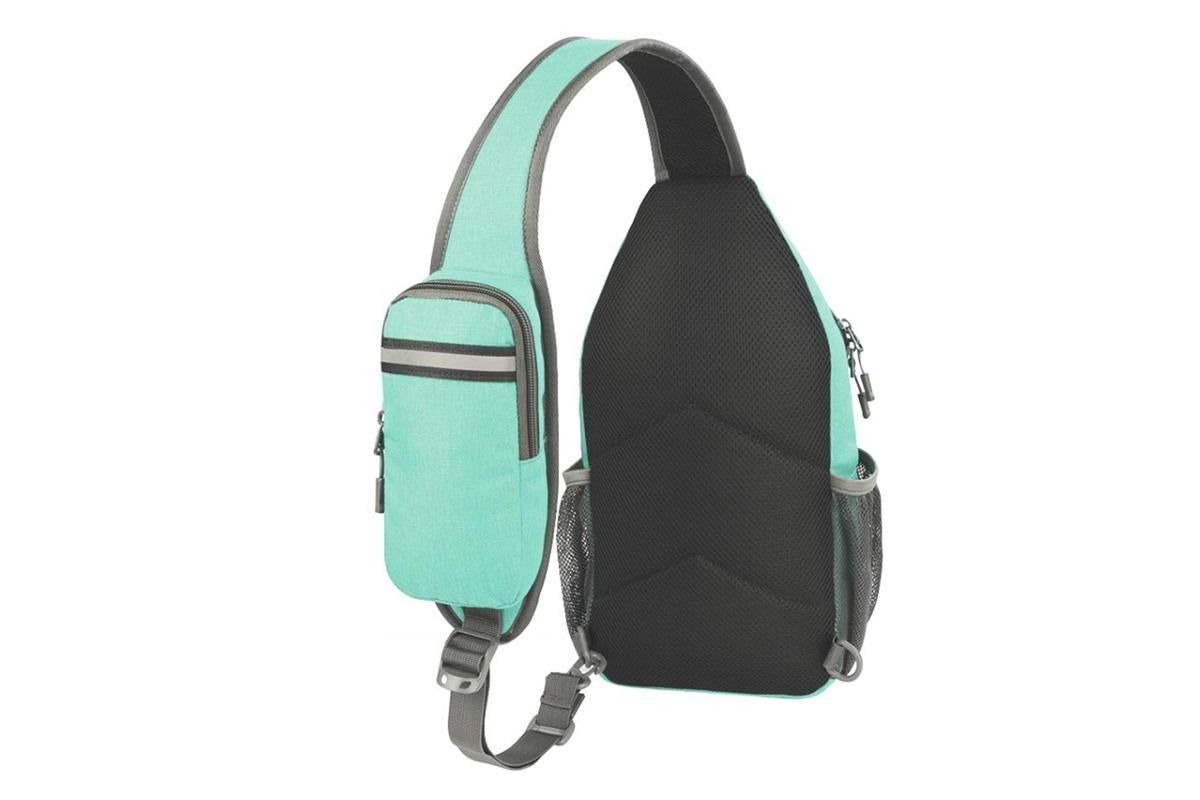 Water Resistant Crossbody Sling Backpack Sling Bag Travel Hiking Chest Bag Daypack - Mint โ image 4