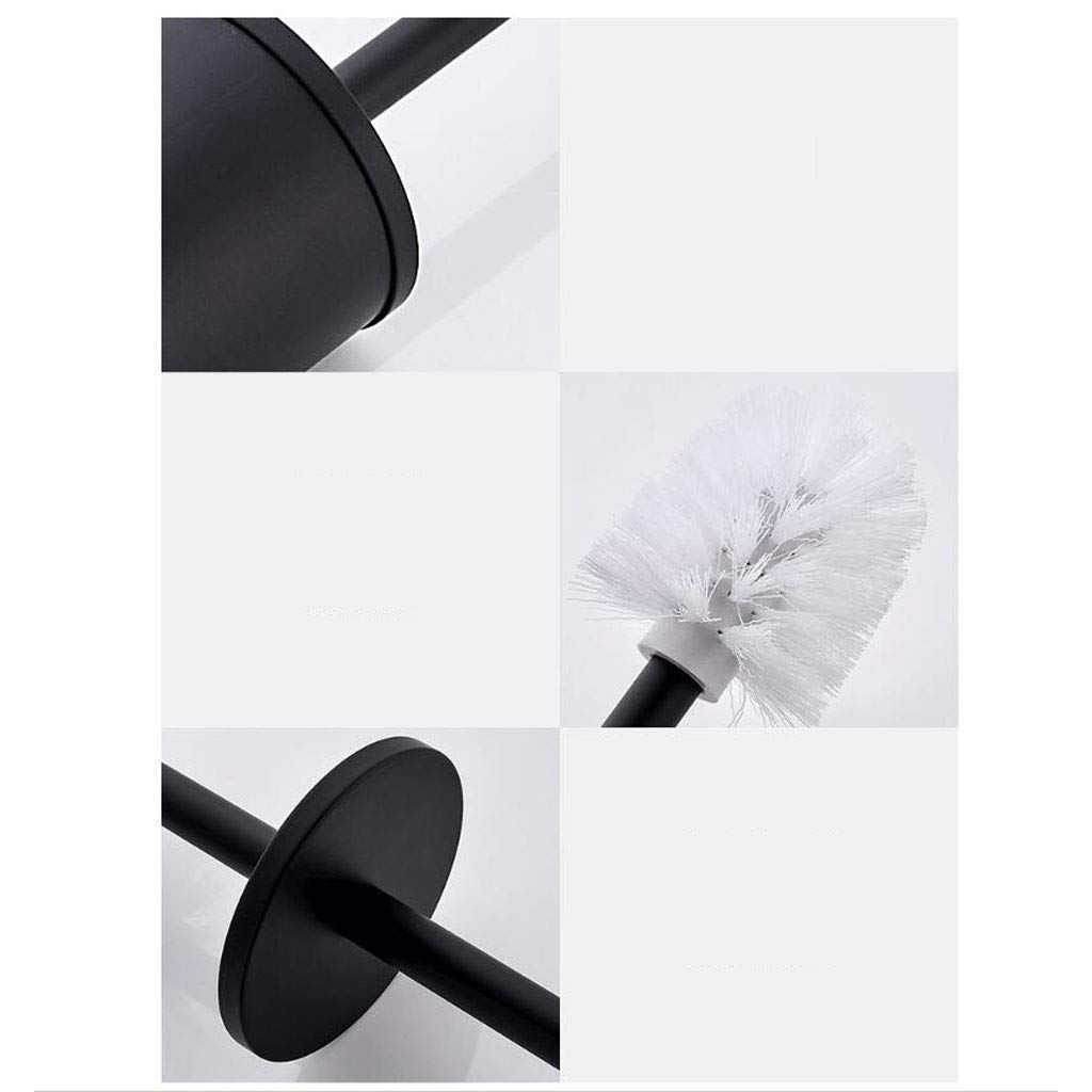 Toilet brush and bracket stainless steel handle toilet brush set bathroom toilet fully enclosed toilet brush โ image 5