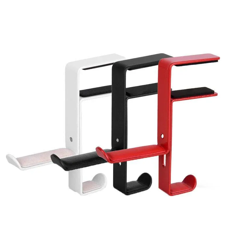 Metal Earphone Headset Desks Display Stand Hanger Holder Headphone Bracket Hook - Black — image 3