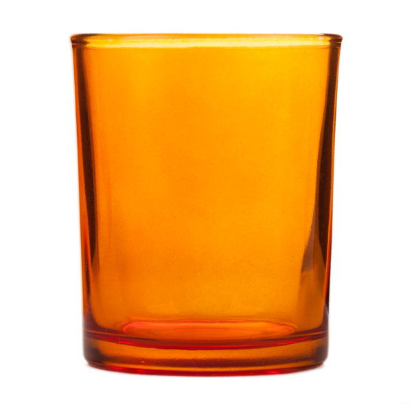 20 Pack Orange Glass Votive Tealight Candle Holders House Party Centerpiece Xmas Wedding Decor Glass Candlestick Party Decorations Bridal Baby Shower Event — image 6